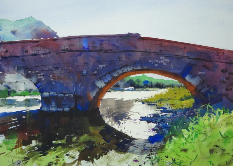 Ponte di Gragnola  over the River Aulella  Tuscany #2