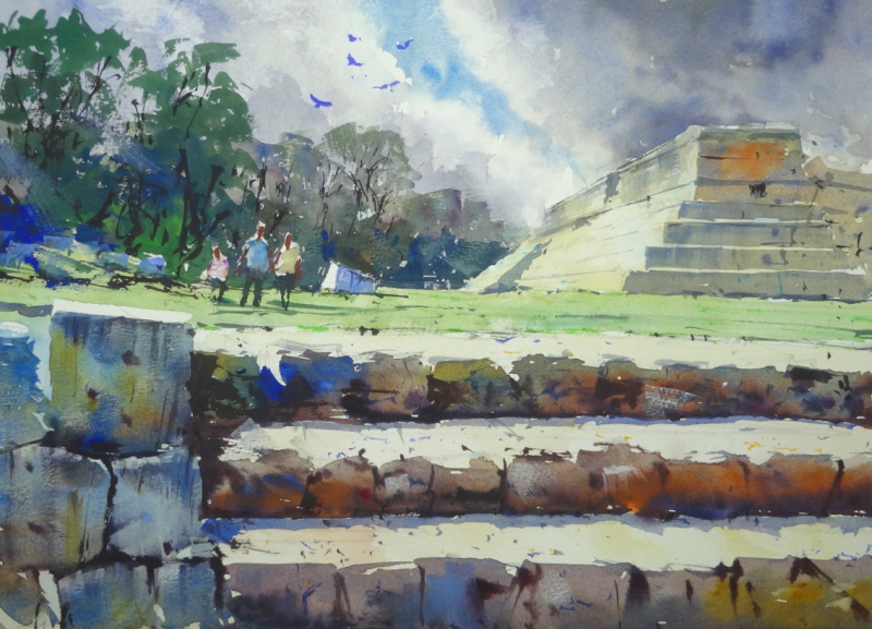 Steps to Governor’s Palace in Uxmal Yucatan Steps to Governor’s Palace in Uxmal Yucatan