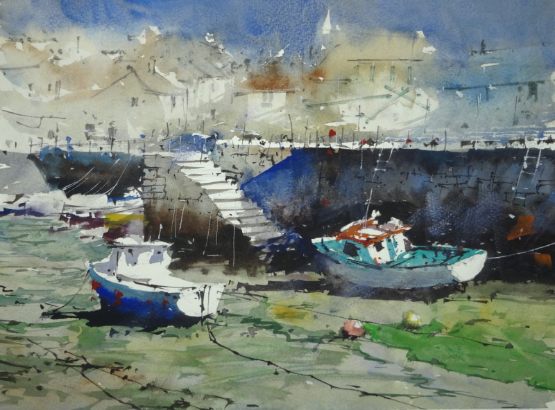 Back of the Harbour  Porthleven  Cornwall