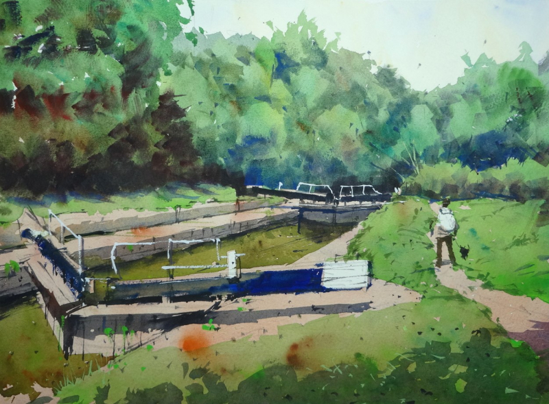 Canal Lockgates Keynsham UK