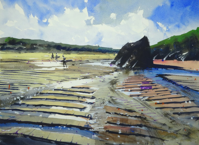 Beach Ripples  Holywell Bay  Cornwall