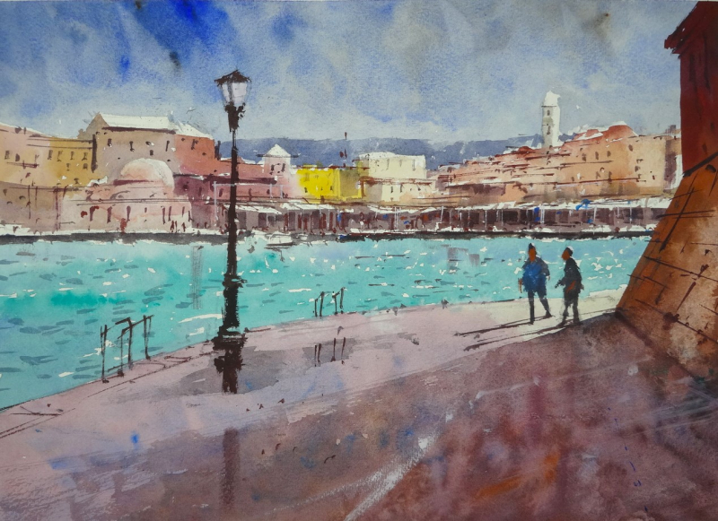 Inner harbour Old Venetian Port Chania Crete Inner harbour Old Venetian Port Chania Crete