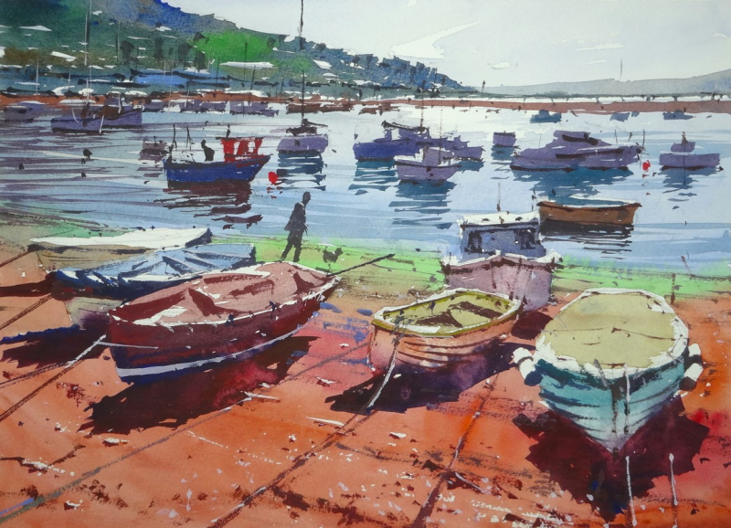 Contre Jour Teignmouth Back Beach