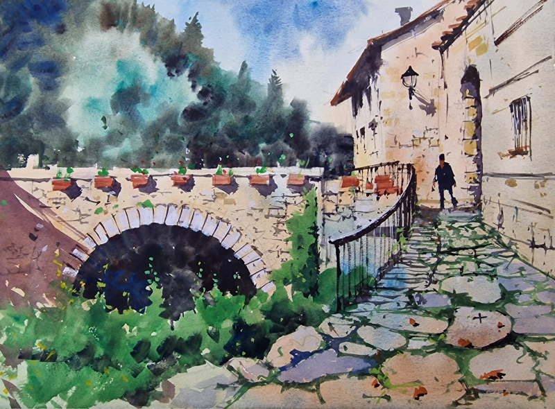Watermill  Posara  Tuscany  2024  Verrucola Bridge