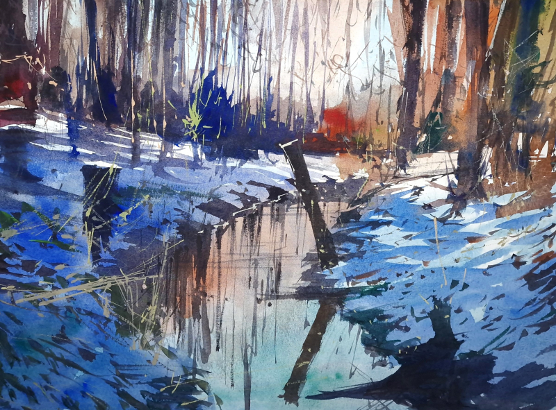 Winter stream practice Winter stream practice