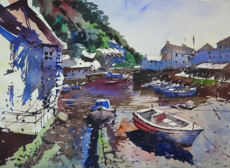 Polperro Low Tide