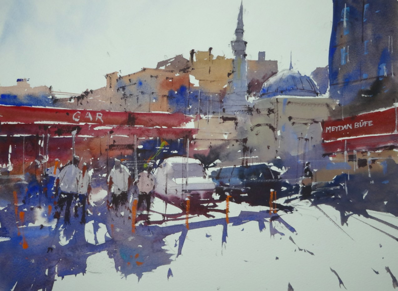 Tram Station  Istanbul