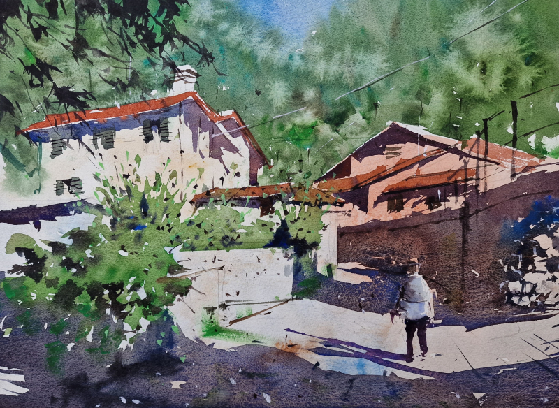 Watermill  Posara  Tuscany  2024  posara and hills