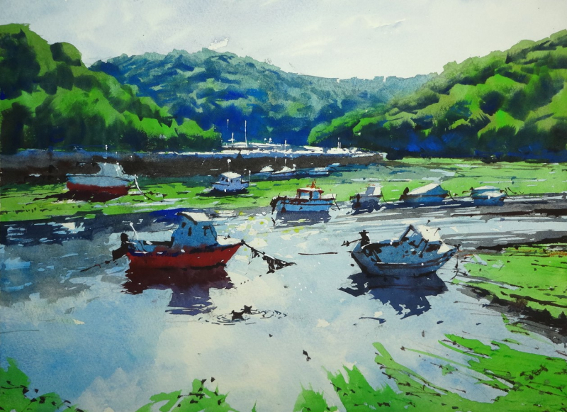 East Looe River at Low Tide