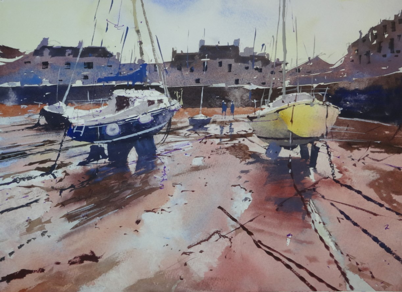 2 Yachts Low Tide Ilfracombe