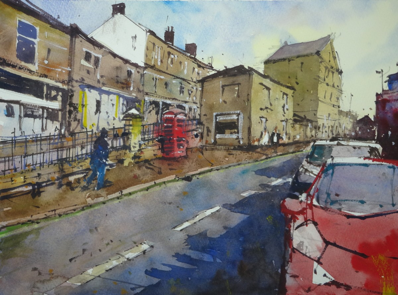 New Mills – crossroads of Market Street and High Street