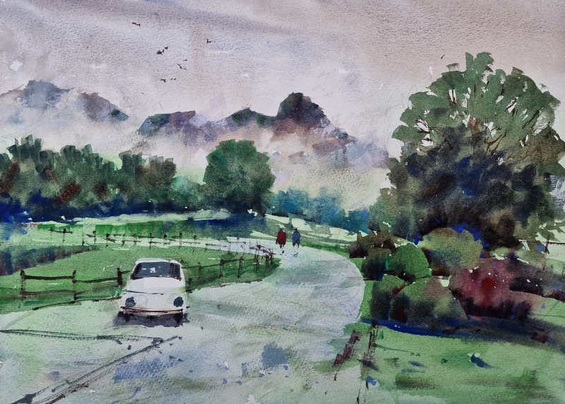 Watermill  Posara  Tuscany  2024  Monte dei Bianchi Painting