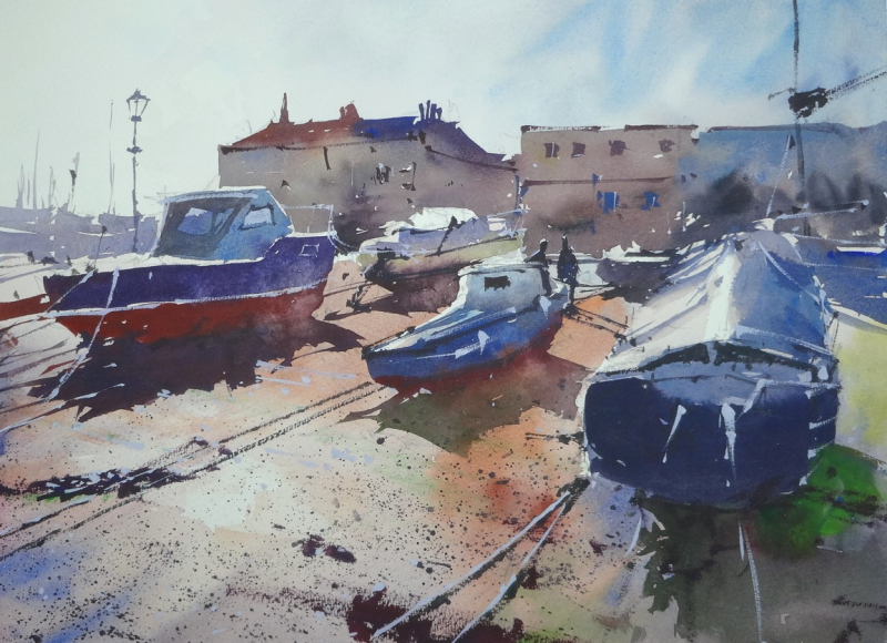 Saltash  Cornwall and Old Boats