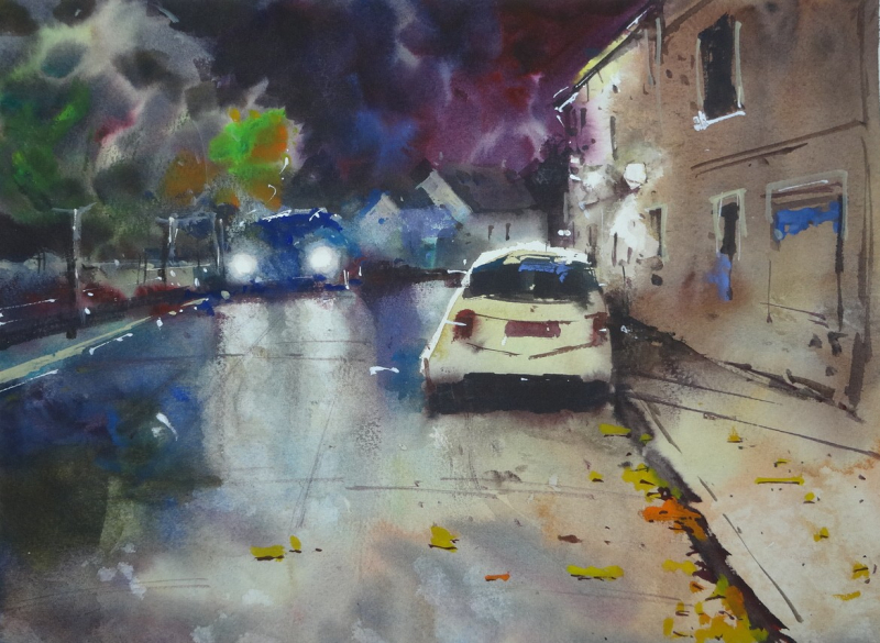 Autumn Night  Av. Michel Cabieu  Ouistreham  France