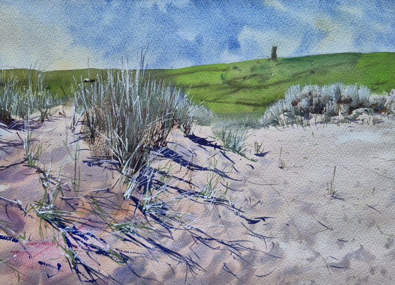 Tower beyond the dunes