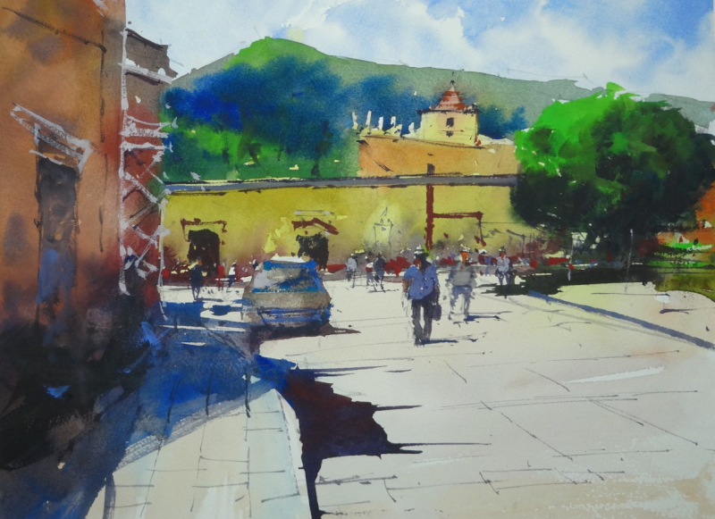 Town Square  Bernal  Querétaro  Mexico